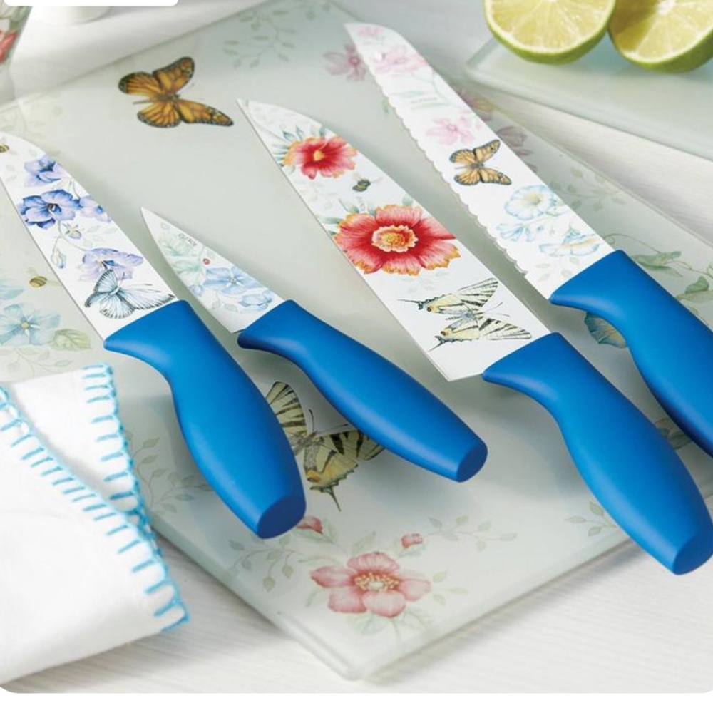 LENOX Butterfly Meadow 4-Piece Knife Set. Brand New in Original Box! - Picture 5 of 8